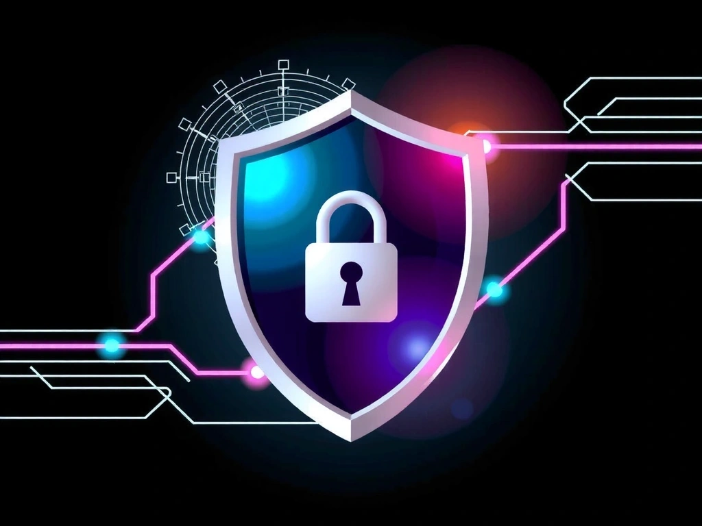 Ilustracja przedstawiająca tarczę ochronną symbolizującą prywatność danych